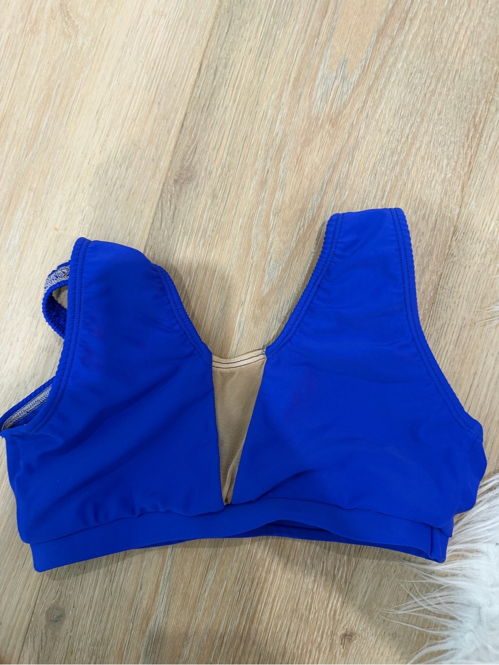 AA dance costumes royal blue dance wear top